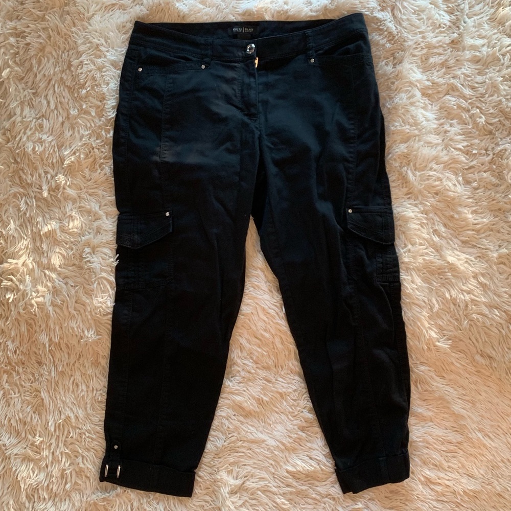 white house black market black cropped jeans